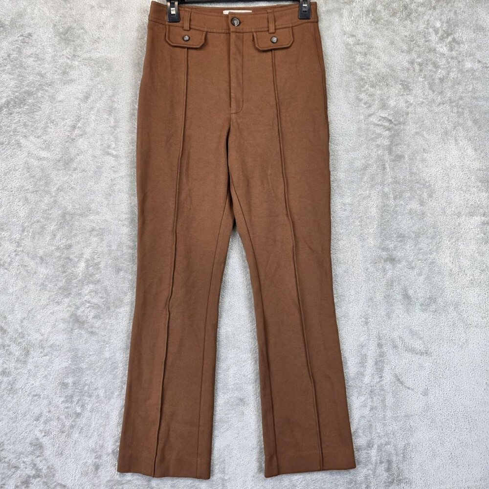Everlane Pants Womens 8 High Rise Flare Pull On Stretch Modal Career Classic